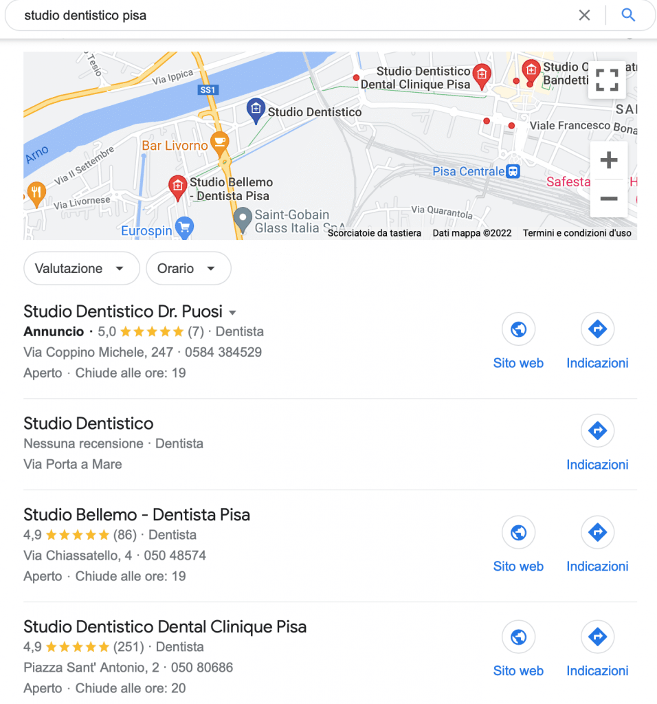 Local SEO: come posizionarsi nel Marketing Locale 1 Schermata 2022 09 21 alle 17.59.58 |